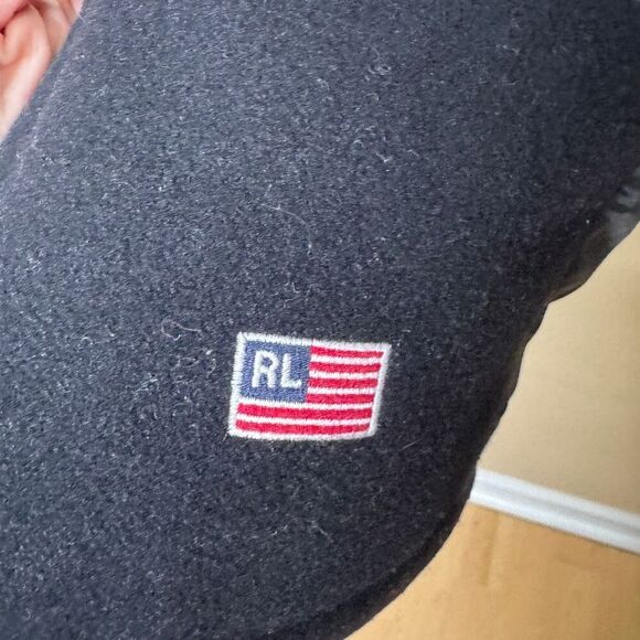 Polo Jeans Co. Ralph Lauren Pea Coat Women's Medium Black Double breasted Wool - Picture 5 of 10